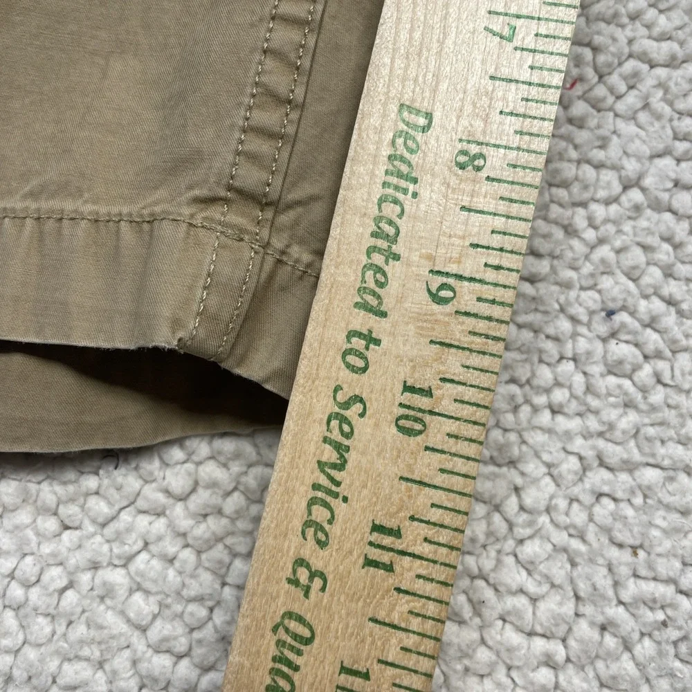 Unbranded Cargo Shorts Mens 36 Tan Khaki Cotton Multi Pocket Casual Outdoor